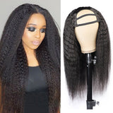 Kinky Straight Virgin Remy Human Hair U-Part Wig