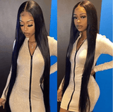 13x4 Undetectable HD Lace Front Wig Brazilian Straight Human Hair Lace Wigs - MyPlushWigs