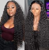 HD Undetectable 13x4 Brazilian Deep Wave Curly Human Hair Lace Wig - MyPlushWigs